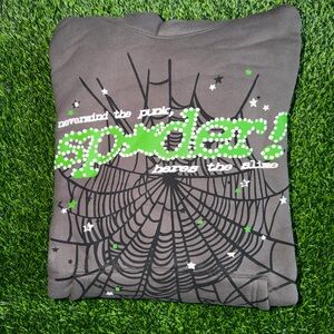 Gray Spider Hoodie Size Medium
